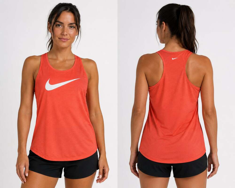 Nike Dri-FIT Running Tank Top Women's Size S Coral
